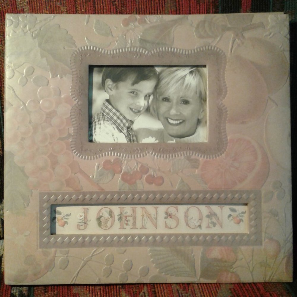 Photo Album / Scrapbook Kit with Fruit Pattern